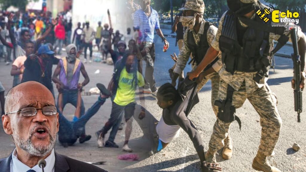 Vidéo – Manifestations en Haiti contre l’insécurité devant la résidence du PM Ariel Henri